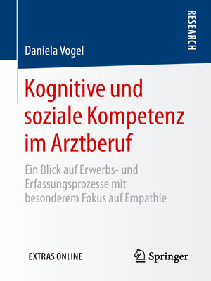 cover image of Kognitive und soziale Kompetenz im Arztberuf